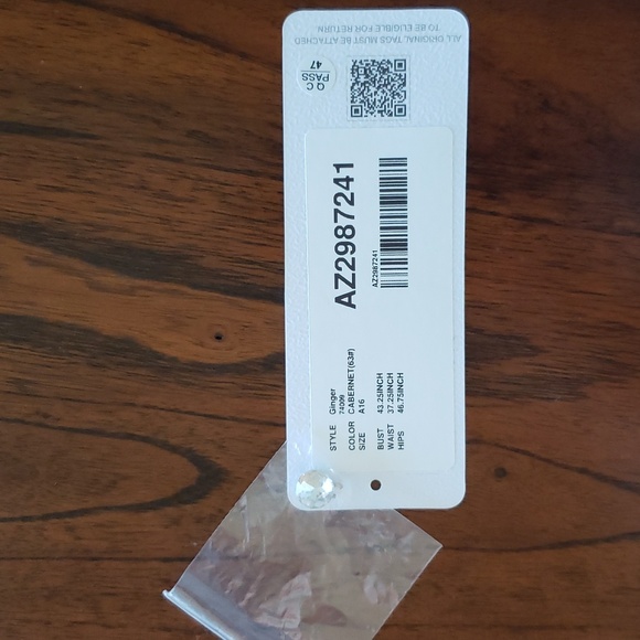 Azazie Ginger Bridesmaids Dress in Cabernet - Picture 16 of 17